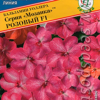 Бальзамин Уоллера Мозаика Розовый F1, 10 шт.