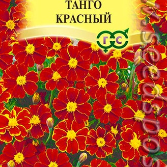 Бархатцы отклоненные Танго Красный, 10 шт. Элитная клумба